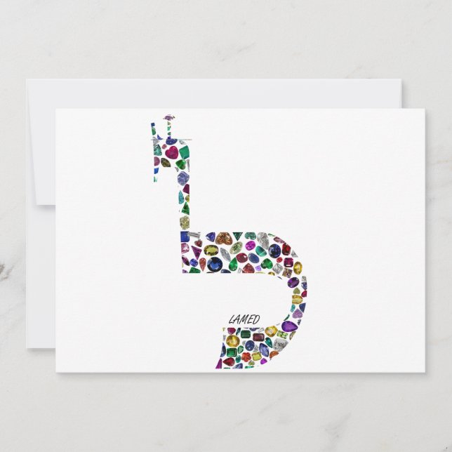 Convites Letra "LAMED" (Frente)