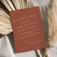 Letra manuscrita minimalista Wedding