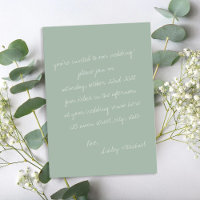 Letra manuscrita minimalista Wedding