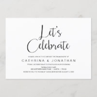 Letra Mão, Escrita Preta, Festa de noivado