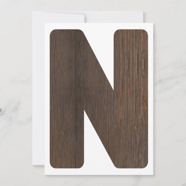 Convites Letra N de Banner de primeiro aniversario de Alta  (Frente)