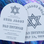 Convites LETRAS EXTERIORES Bar Personalizado do Arch STAR M<br><div class="desc">Cartão perfeito para anunciar um bar ou morcego mitzvah! Mão fez arte para você com estrela de David na frente e atrás! TOTALMENTE PERSONALIZÁVEL! Clique em "Personalizar" acima para editar o texto. Clique em "editar usando a ferramenta design" para ajustar as fontes, as cores e os posicionamentos e para excluir...</div>