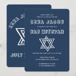 Convites LETRAS EXTERNAS ESTRELA DO Bar Personalizado DAVID