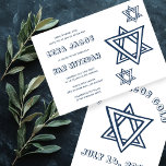 Convites LETRAS EXTERNAS ESTRELA DO BAR Personalizado DAVID<br><div class="desc">Cartão perfeito para anunciar um bar ou morcego mitzvah! Mão fez arte para você com estrela de David na frente e atrás! TOTALMENTE PERSONALIZÁVEL! Clique em "Personalizar" acima para editar o texto. Clique em "editar usando a ferramenta design" para ajustar as fontes, as cores e os posicionamentos e para excluir...</div>