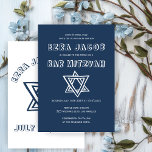 Convites LETRAS EXTERNAS ESTRELA DO Bar Personalizado DAVID<br><div class="desc">Cartão perfeito para anunciar um bar ou morcego mitzvah! Mão fez arte para você com estrela de David na frente e atrás! TOTALMENTE PERSONALIZÁVEL! Clique em "Personalizar" acima para editar o texto. Clique em "editar usando a ferramenta design" para ajustar as fontes, as cores e os posicionamentos e para excluir...</div>