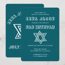 Convites LETRAS EXTERNAS ESTRELA DO Bar Personalizado DAVID