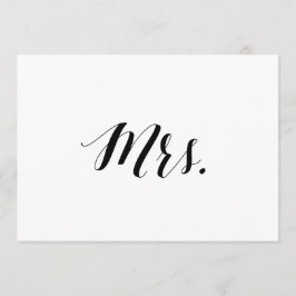 Convites Letreiro de Cadeira de Casamento Estilo Caligráfic