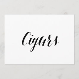 Convites Letreiro de Casamento Estilo Caligráfico "Charutos