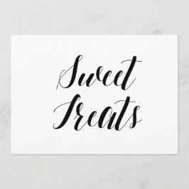 Convites Letreiro de Casamento Estilo Caligráfico "Doçuras"