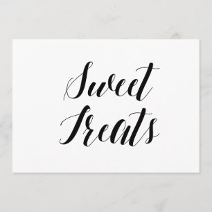 Convites Letreiro de Casamento Estilo Caligráfico "Doçuras"