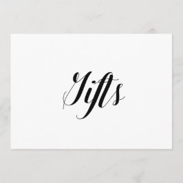 Convites Letreiro de Casamento Estilo Caligráfico "Presente