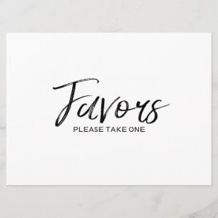 Convites Letreiro de "Favor" de Casamento Letra à Mão Est