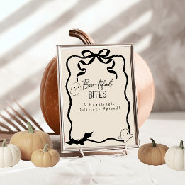 Convites Letreiro de Mesa "Boo-tiful Bites"