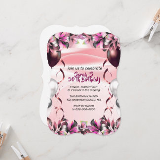 Convites Let's Celebrate Invitation Template, Editable Surp