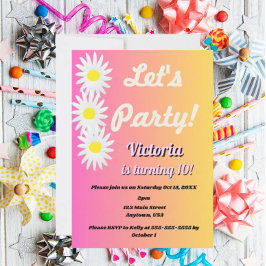 Convites Let's Party Tween Invitation