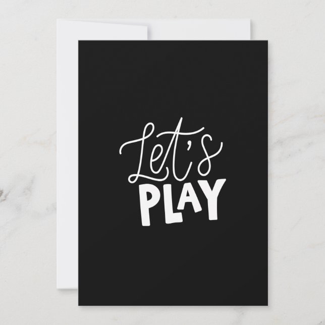 Convites let's play (Frente)
