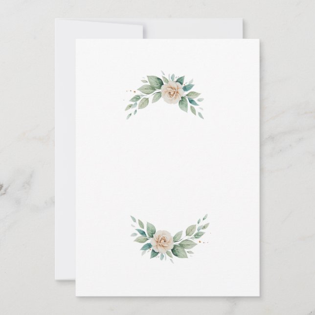 Convites letter flowers  (Frente)