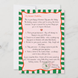 Convites Letter from the Christmas Elf North Pole Deed List
