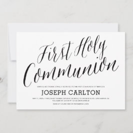 Convites Lettered First Santa Commune