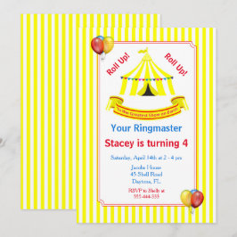 Convites Levante-se! Levante-se! Festa de aniversário de Ci