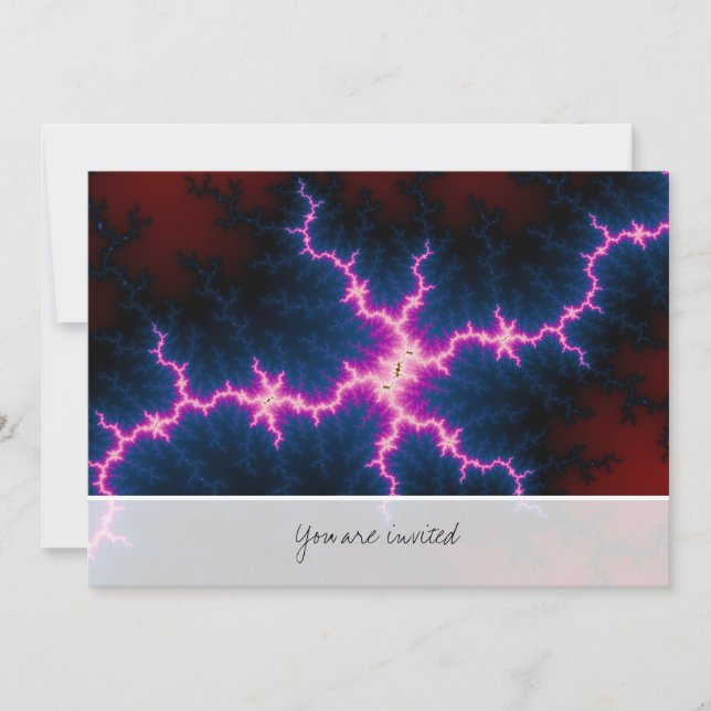 Convites Leve - Arte Fractal (Frente)