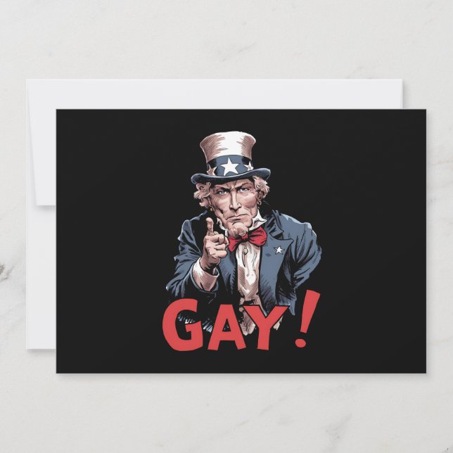 Convites LGBT Gay Ally Pride Mês Engraçado (Frente)