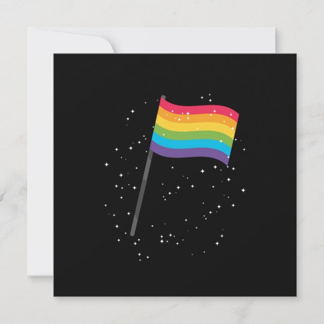 Convites LGBT Gay Pride Equality Flag Gift (Frente)