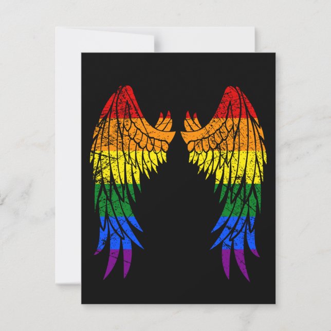 Convites LGBTQ Anjo LGBT Gay (Frente)