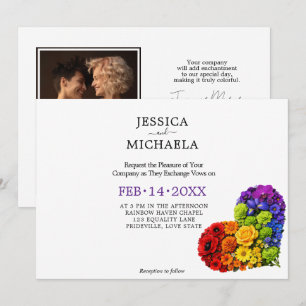 Convites 🌈  LGBTQ Florescem Juntos – Personalizado 