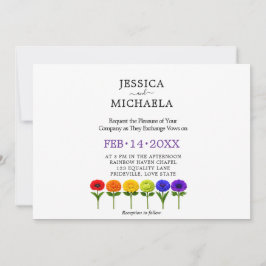 Convites 🌈 LGBTQ Florescem Juntos – Personalizado