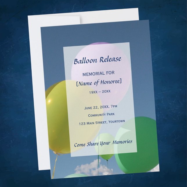 Convites Liberação do Balão Memorial (Criador carregado)
