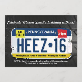 Convites Licença Invitatio de Pensilvânia do aniversário do