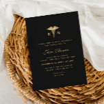 Convites Licenciatura de Enfermagem Elegante<br><div class="desc">Um design de folha de papel elegante. Você pode personalizar este modelo de convite de formatura com seus próprios detalhes. Você pode alterar as cores,  o texto,  o texto e outros recursos.</div>