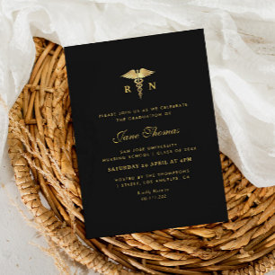 Convites Licenciatura de Enfermagem Elegante