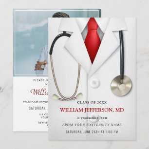 Convites Licenciatura em Casaco de Escola de Enfermagem Mod