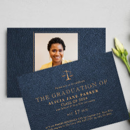 Convites Licenciatura em Direito, fotografia elegante de ou