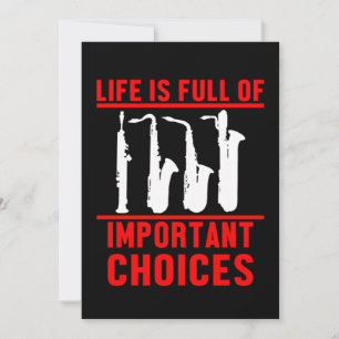 Convites Life Important Choices Marching Band Musical Gift