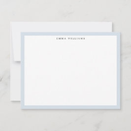 Convites Light Blue Frame Note Card