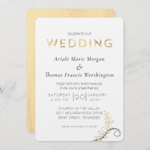 Convites Light Oakwood Modern