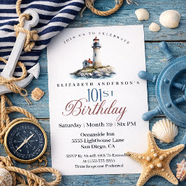 Convites Lighthouse 101st Birthday