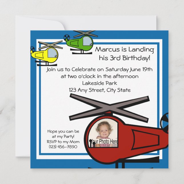 Convites Lil' Chopper (Frente)