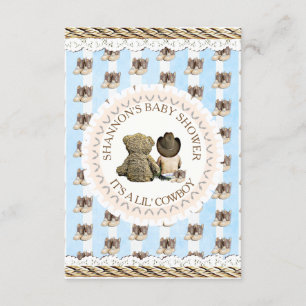 Convites Lil' Cowboy Country and Western Chá de fraldas