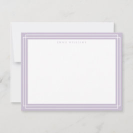 Convites Lilac Frame Note Card