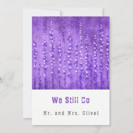 Convites Lilac Lupines Renovação de Vacas 25 anos