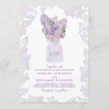 Lilac Mason Jar | Casamento Russo Floral Watercolo