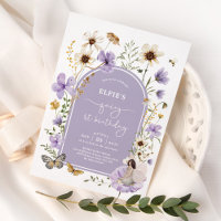 Lilac Wildflower Fairy First Birday Garden Party