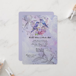 Convites Lilacs e Bluebird