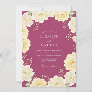 Convites Lilás Creme Ranunculus Eucalipto Casamento