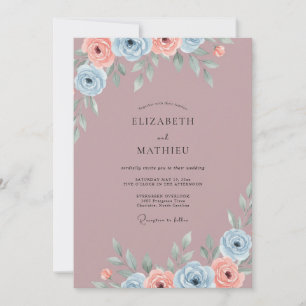 Convites Lilás Ranunculus Roxo Eucalipto Weddi