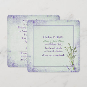 Convites Lily da Renovação de Vow do Vale